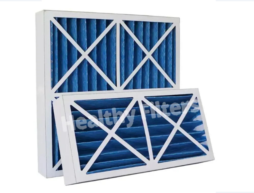 AC Furnace Aluminum Frame Folded Primary Air Panel Pre-Filter Medium Efficiency Filter