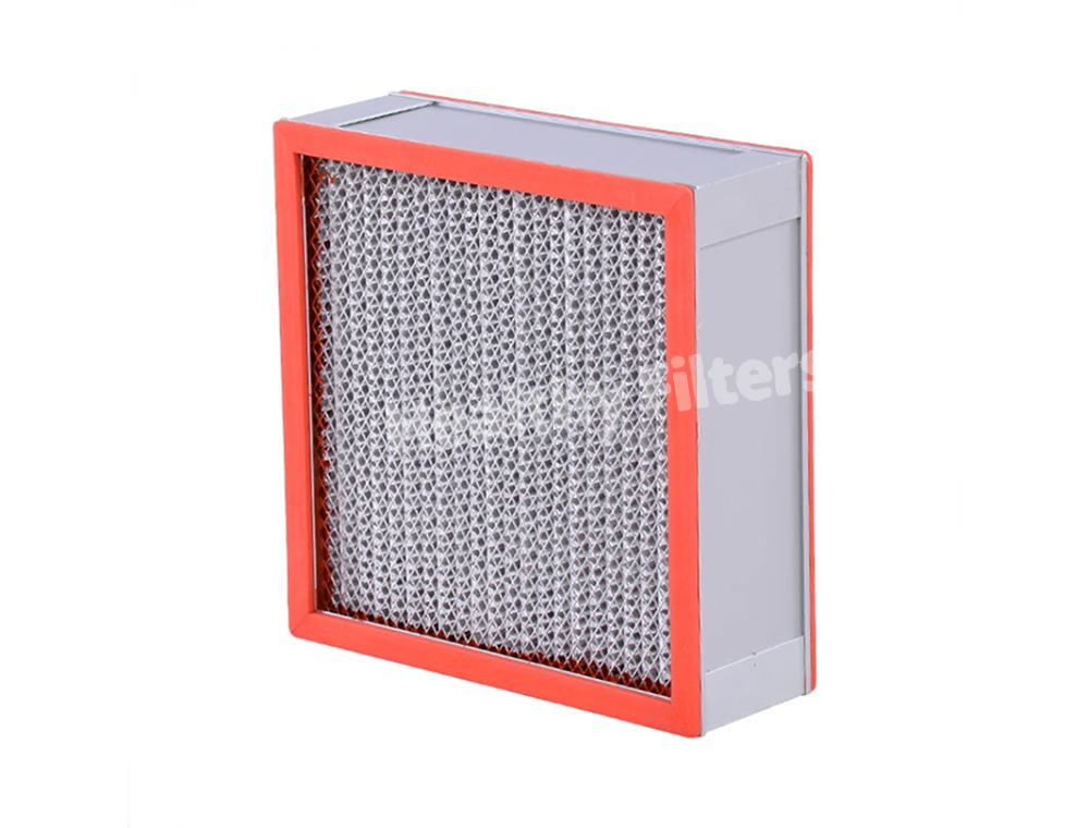 OEM H14 High Air Filters Glass Fiber High Temperature HEPA Industrial Filter