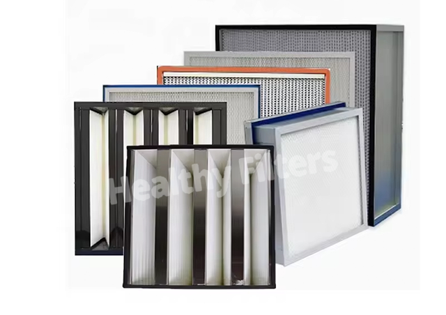 Custom Industrial HEPA H14 Pleated Air Filter FFU for Dust Collector or Electronic Factory
