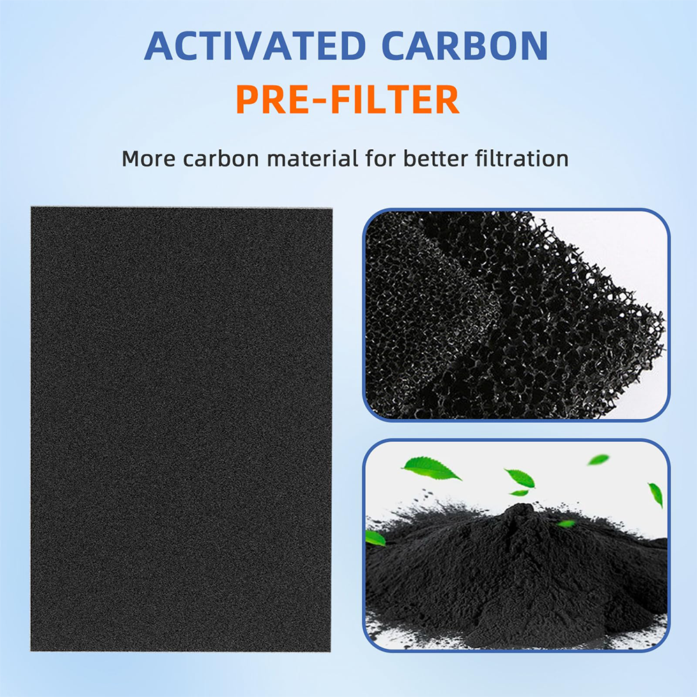 Activated Carbon Pre-Filter Replacement Filters for Honeywell Air Purifier,Compatible with HPA100,HPA094, HPA104, HPA105 HPA3100, HPA5100