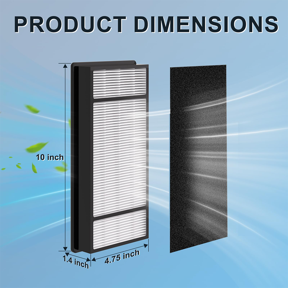 Replacement Filters HRF-H2, Compatible with Honeywell HRF-H1, HRF-H2 Fits Model HPA060, HPA160, HPA050, HPA150, HHT055, HHT155