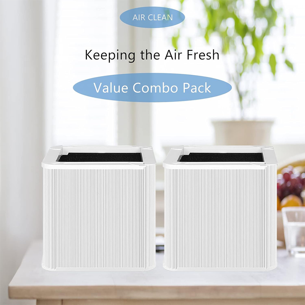 Replacement Filter Compatible with Blueair 211 Blue Pure Air Purifier Foldable Particle and Activated Carbon Filter