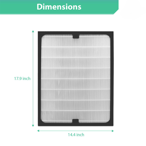 Replacement Filter for Blueair 200 & 300 series - Compatible with Blueair Classic 203, 270E, 303, 201, 250E, 215B, 210B, 205, 200/300 Series Filters