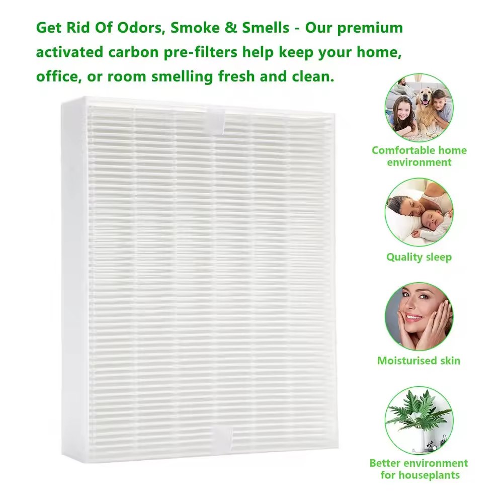 True H13 Filter R Air Purifier Filters Replacement for Honeywell HRF-R1 HRF-R2 & HRF-R3 Filter Fits HPA090 / 100 / 200 / 250/300